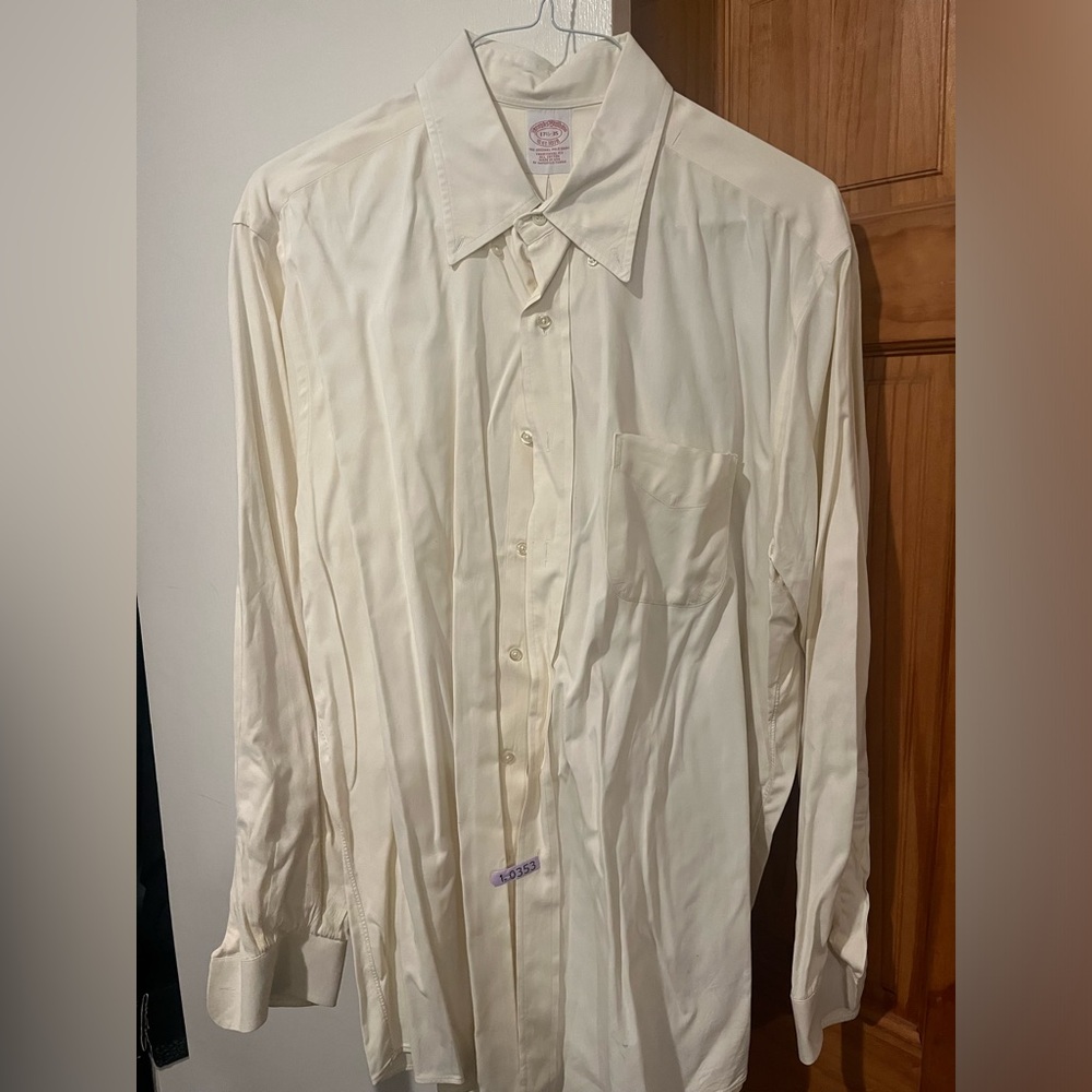 Brooks Brothers Button Down Dress Shirt Size 17.5-35